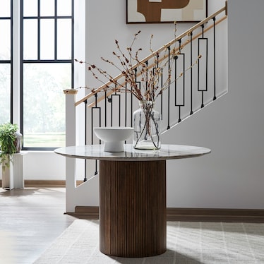 Pedestal Round Dining Table