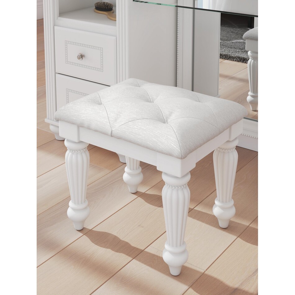 a white   
