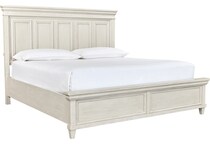 aged ivory bedroom   
