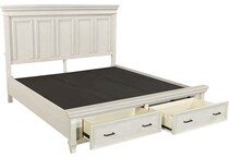 aged ivory bedroom   