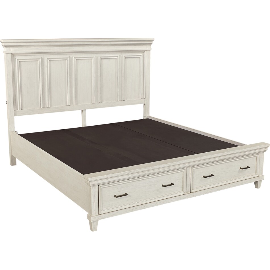 aged ivory bedroom   