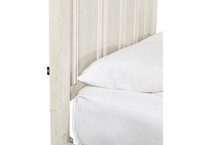 aged ivory bedroom   