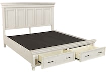 aged ivory bedroom   