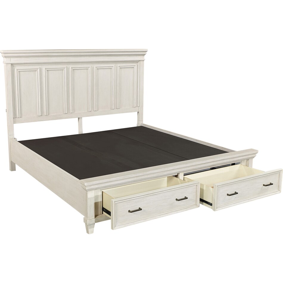 aged ivory bedroom   