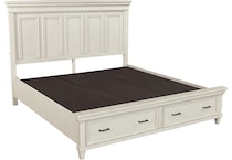 aged ivory bedroom   