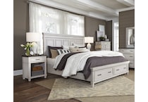 aged ivory bedroom   