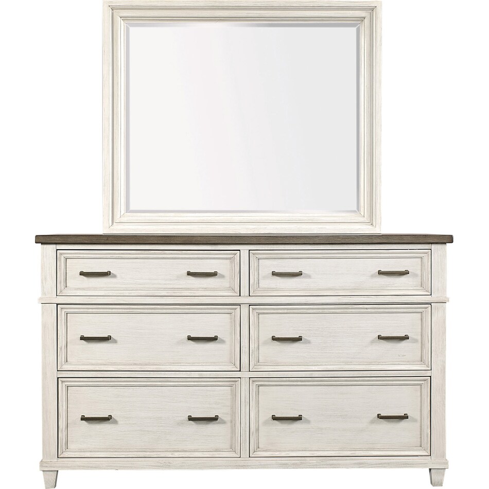 aged ivory bedroom   