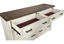 aged ivory bedroom   