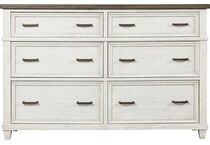 aged ivory bedroom   