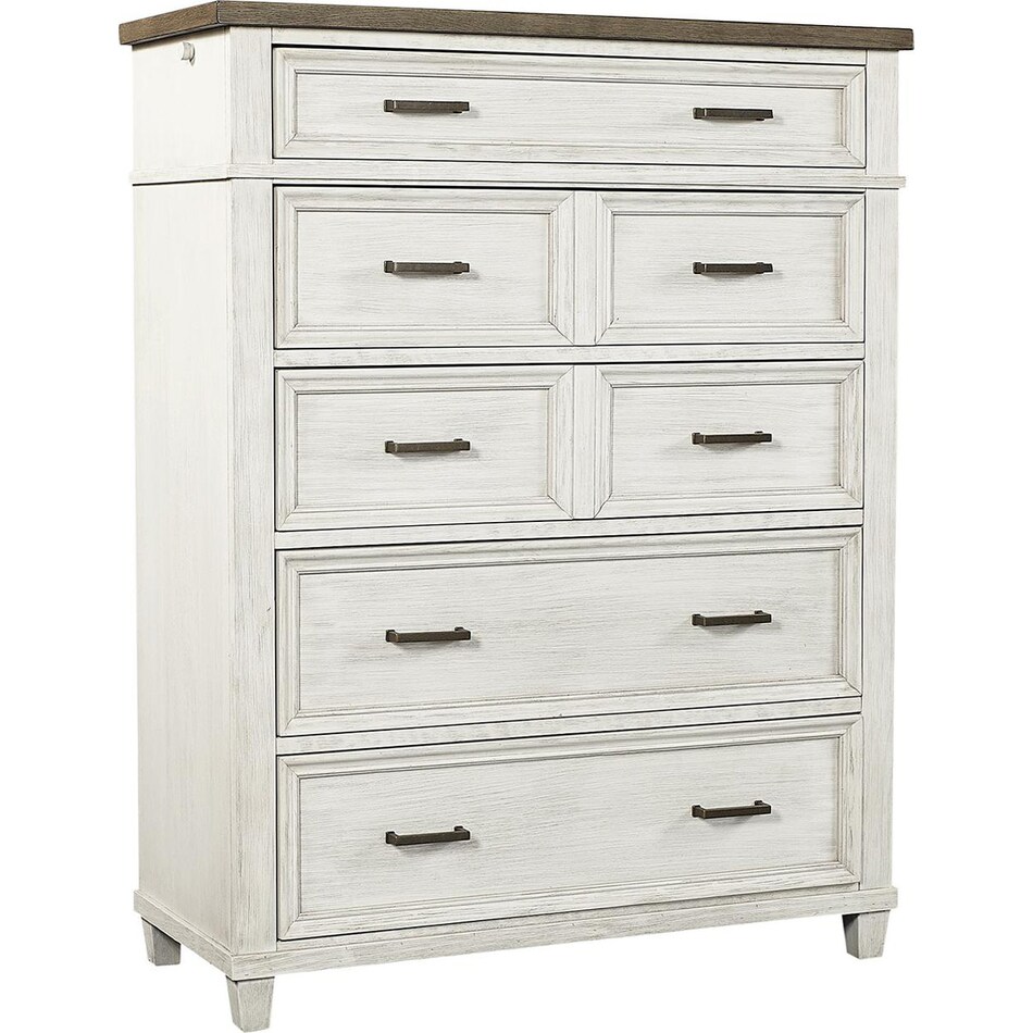 aged ivory bedroom   