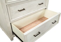 aged ivory bedroom   