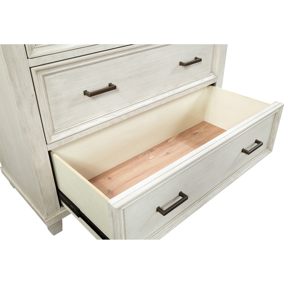 aged ivory bedroom   
