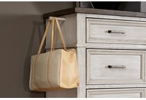 aged ivory bedroom   