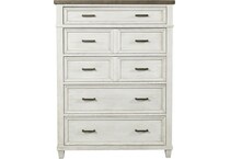 aged ivory bedroom   