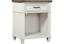 aged ivory bedroom   