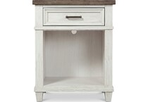 aged ivory bedroom   