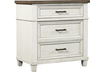 aged ivory bedroom   