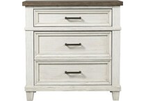 aged ivory bedroom   