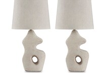 antique beige lamps   