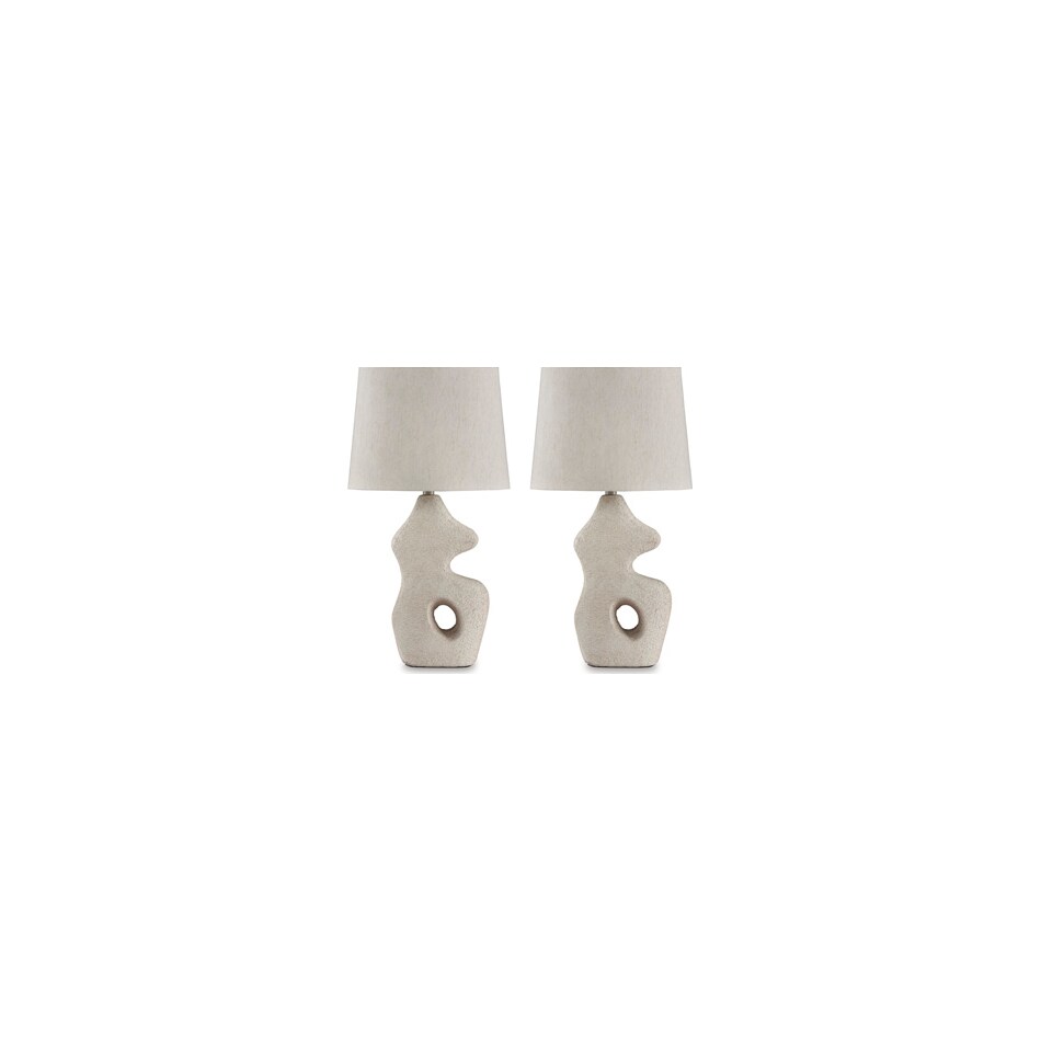 antique beige lamps   