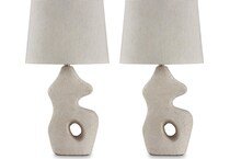 antique beige lamps   