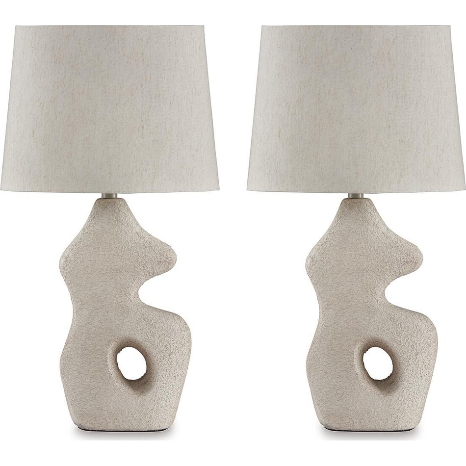 antique beige lamps   