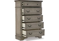 antique gray brown bedroom   
