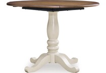 antique white brown dinettes   