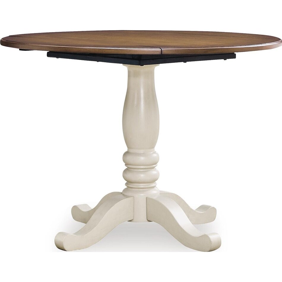 antique white brown dinettes   