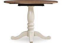 antique white brown dinettes   