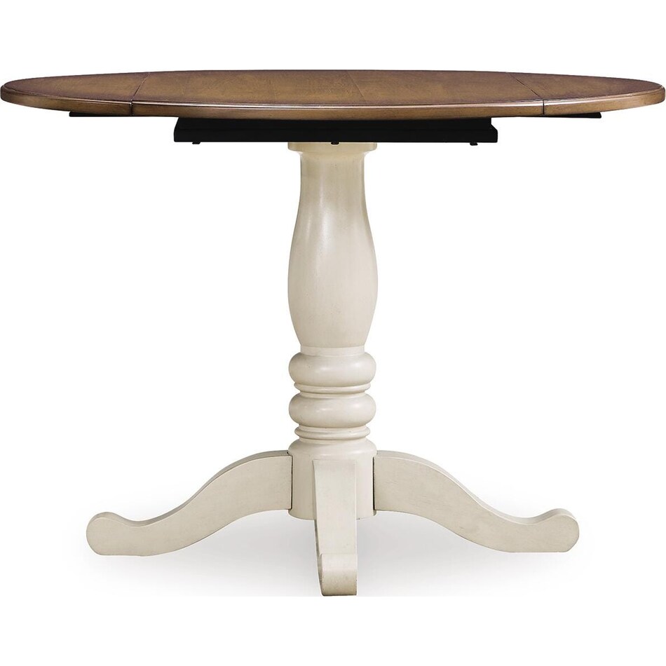 antique white brown dinettes   