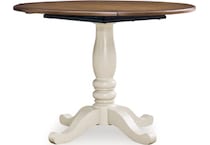 antique white brown dinettes   