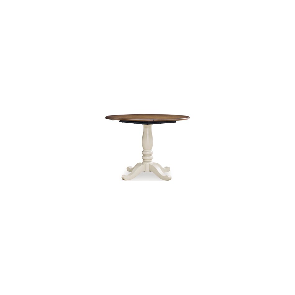 antique white brown dinettes   