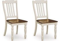 antique white brown dinettes   