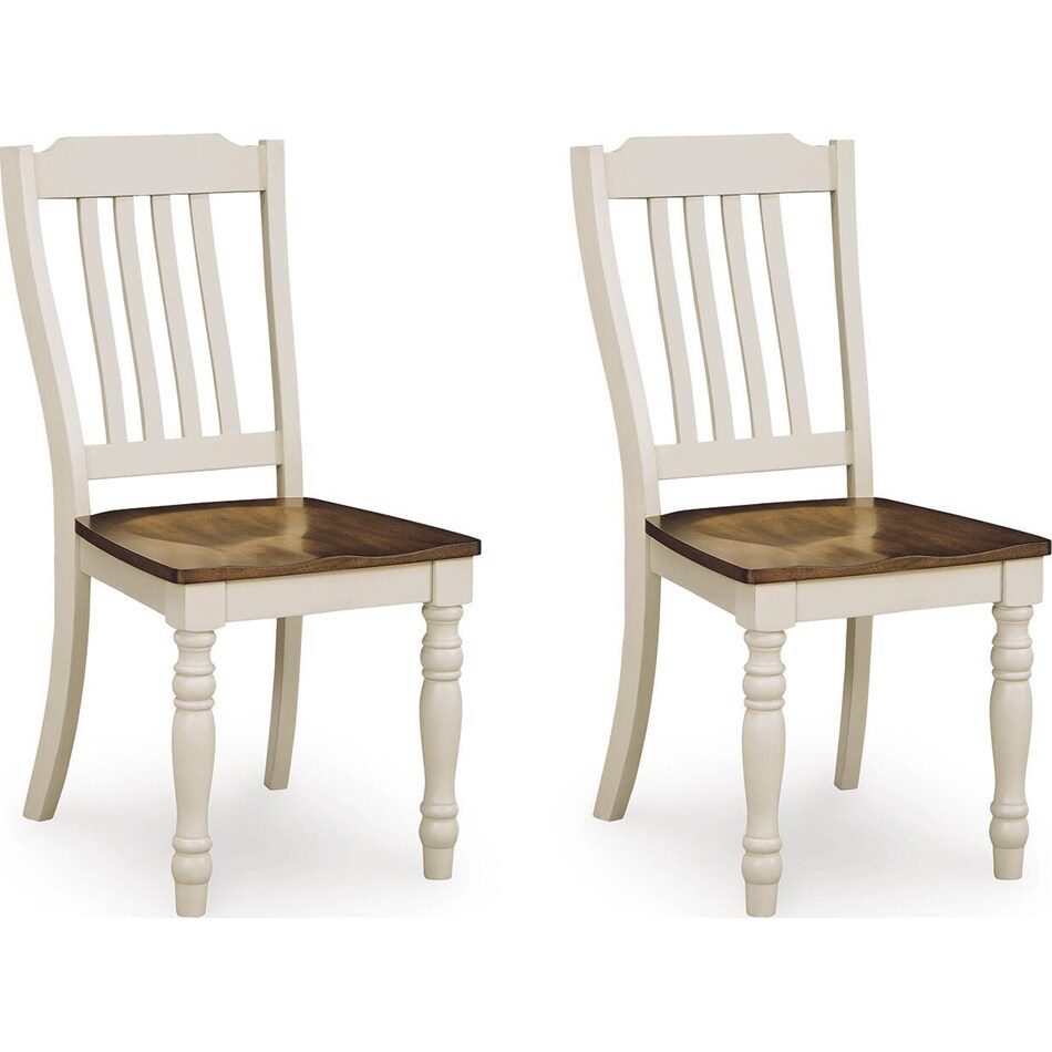 antique white brown dinettes   
