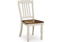 antique white brown dinettes   