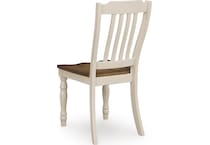 antique white brown dinettes   