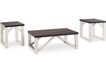 antique white occasional tables   