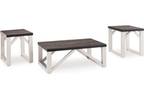 antique white occasional tables   