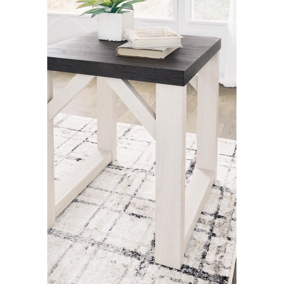 antique white occasional tables   