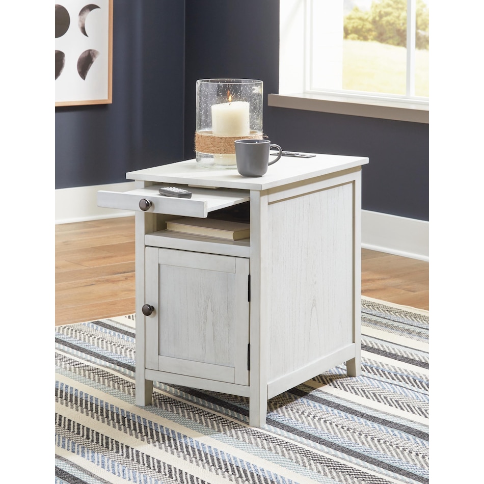 antique white occasional tables   