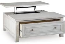 antique white occasional tables   