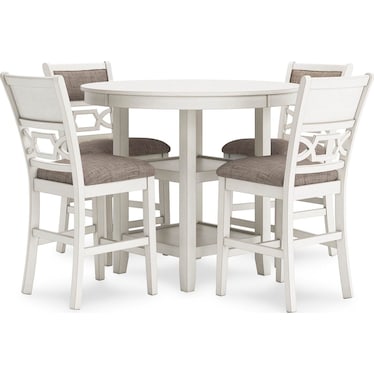 Erinberg Counter Height Dining Table and 4 Barstools