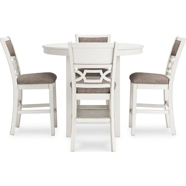 Erinberg Counter Height Dining Table and 4 Barstools