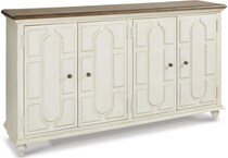 antique white wall units   