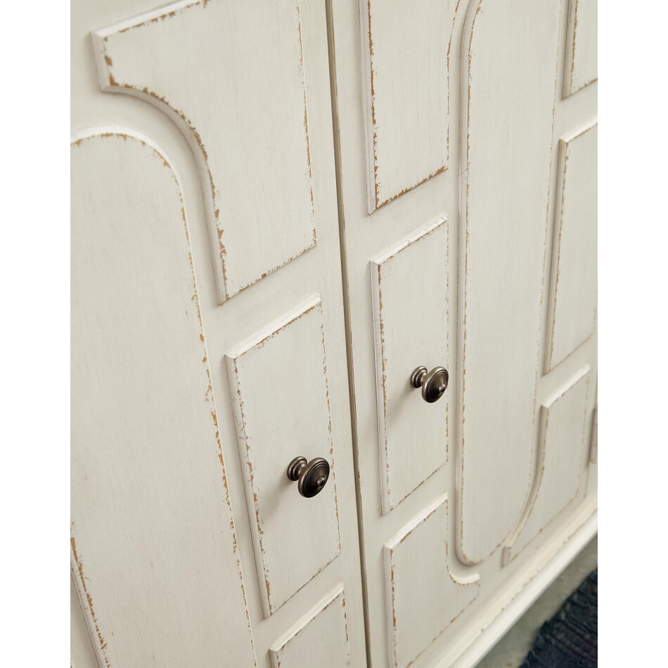 antique white wall units   