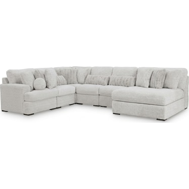 Cuddle Plush 6-Piece Sectional with Chaise