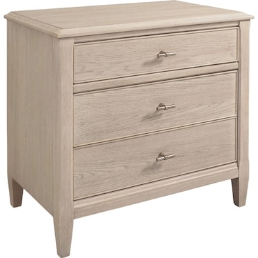 Carmella Three Drawer Nightstand