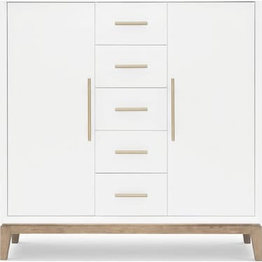 Door Chest (2 Doors, 4 Adj Shelves, 2 Fixed Shelves, 5 Drawers)