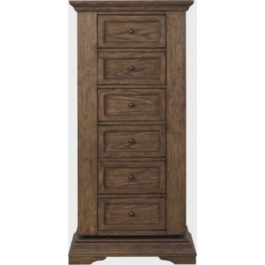 Mar Vista Swivel Lingerie Chest with Mirror - Walnut